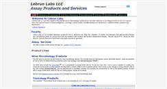 Desktop Screenshot of lebrunlabs.com